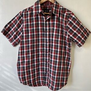 Marmot Plaid Button Down Short Sleeve Shirt
